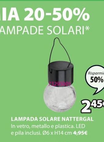 JYSK Lampada solare offerta