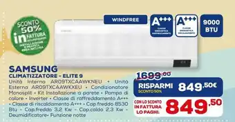 Euronics Samsung climatizzatore - elite 9 offerta