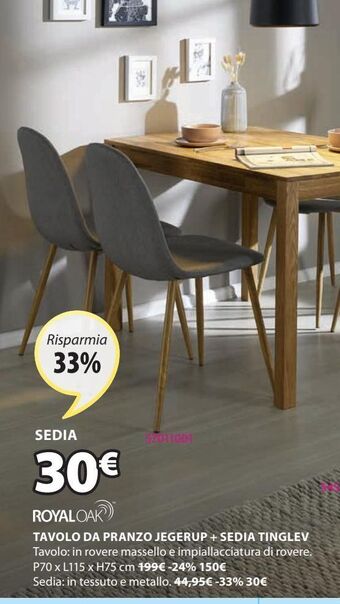 JYSK Sedia offerta