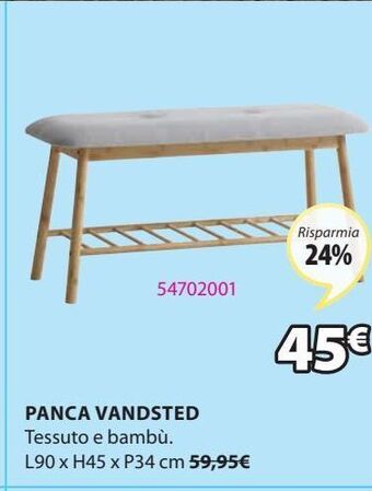 JYSK Panca offerta