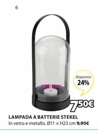 JYSK Lampada a batterie offerta