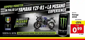 Lidl Energy drink monster 0.5 l offerta