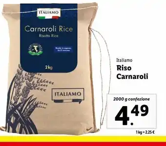 Lidl Riso carnaroli italiamo 2000g offerta