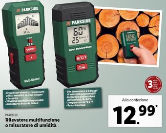 Lidl Parkside rilevatore multifunzione o misuratore di umidità offerta