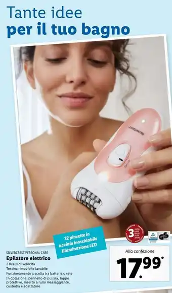 Epilatore elettrico silvercrest personal care