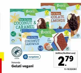 Lidl Vemondo gelati vegani offerta
