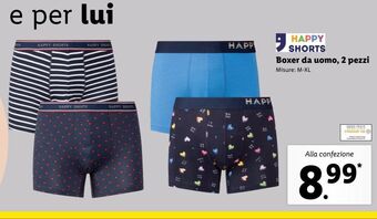 Lidl Boxer da uomo 2 pezzi offerta