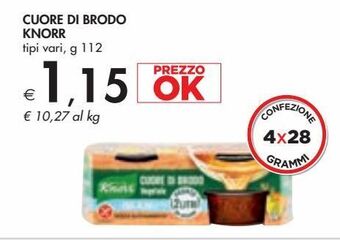 Bennet Cuore di brodo knorr tipi vari g 112 offerta