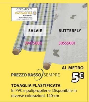Tovaglia plastificata