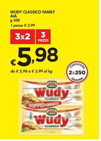 Bennet Wudy classico family aia g 500 offerta