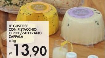 Bennet Le gustose con pistacchio o pepe / zafferano zappalà al kg offerta