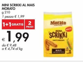Bennet Mini scrikki al mais morato g 210 offerta