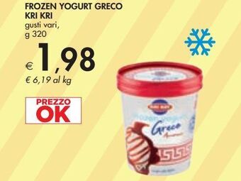 Bennet Frozen yogurt greco kri kri gusti vari g 320 offerta