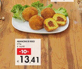 Bennet Arancini di riso al kg offerta
