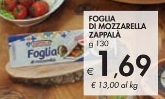 Bennet Foglia di mozzarella zappalà g 130 offerta