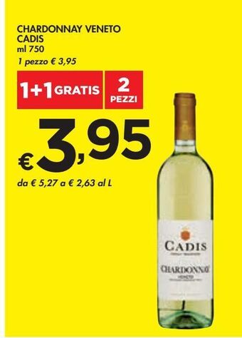 Chardonnay veneto cadis ml 750