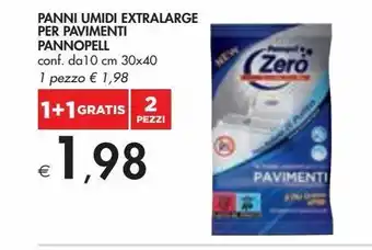 Bennet Panni umidi extralarge per pavimenti pannopell conf da 10 cm 30x40 offerta