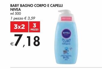 Bennet Baby bagno corpo e capelli nivea ml 500 offerta