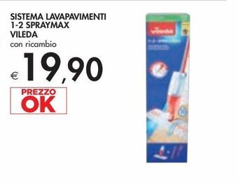 Bennet Sistema lavapavimenti 1-2 spraymax vileda con ricambio offerta