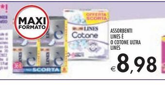 Bennet Assorbenti lines è o cotone ultra lines offerta