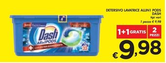 Bennet Detersivo lavatrice all in 1 pods dash tipi vari offerta