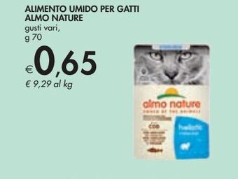 Bennet Alimento umido per gatti almo nature gusti vari g 70 offerta