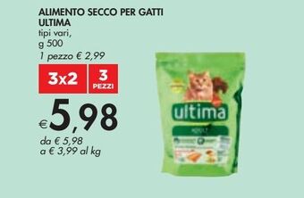 Bennet Alimento secco per gatti ultima tipi vari g 500 offerta