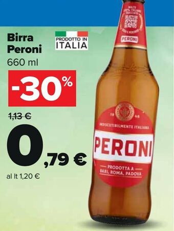 Carrefour Iper Birra peroni offerta