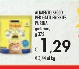 Bennet Alimento secco per gatti friskies purina gusti vari g 375 offerta