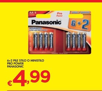 Bennet 6+2 pile stilo o ministilo pro power panasonic offerta