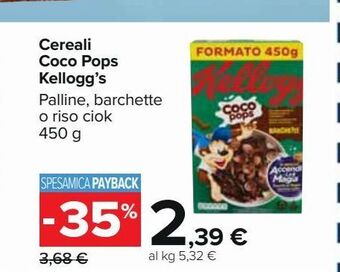 Cereali coco pops kellogg's