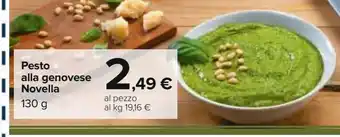 Carrefour Iper Pesto alla genovese novella offerta