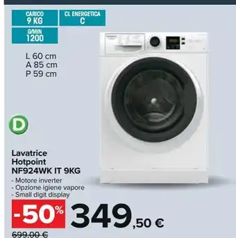 Carrefour Iper Lavatrice hotpoint offerta