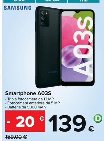 Carrefour Iper Smartphone a03s offerta