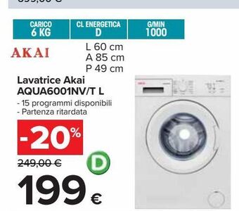 Carrefour Iper Lavatrice akai offerta