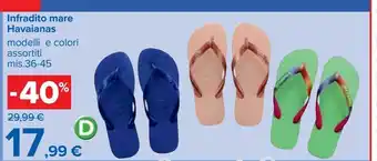 Carrefour Iper Infradito mare havaianas offerta