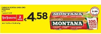 Bennet Carne in scatola linea oro montana g 270 offerta