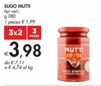 Bennet Sugo mutti tipi vari g 280 offerta