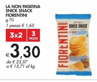 Bennet La non patatina snick snack fiorentini g 70 offerta