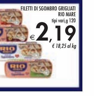 Bennet Filetti di sgombro grigliati rio mare tipi vari g 120 offerta