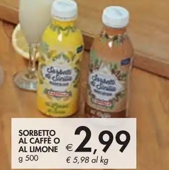 Bennet Sorbetto al caffè o al limone g 500 offerta