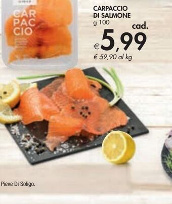 Bennet Carpaccio di salmone g 100 offerta
