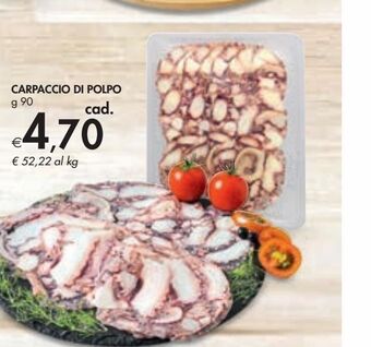 Bennet Carpaccio di polpo g 90 offerta