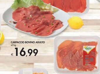 Bennet Carpaccio di bovino adulto al kg offerta