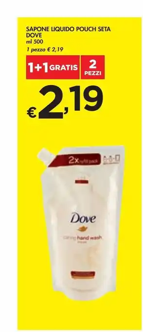 Bennet Sapone liquido pouch seta dove ml 500 offerta