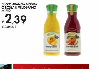Bennet Succo arancia bionda o rossa e melograno ml 900 offerta