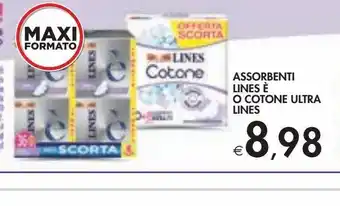 Bennet Assorbenti lines è o cotone ultra lines offerta