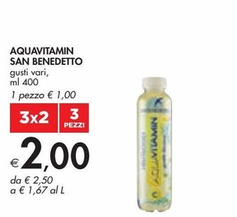 Bennet Aquavitamin san benedetto gusti vari ml 400 offerta