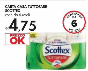 Bennet Carta casa tuttofare scottex conf da 6 rotoli offerta