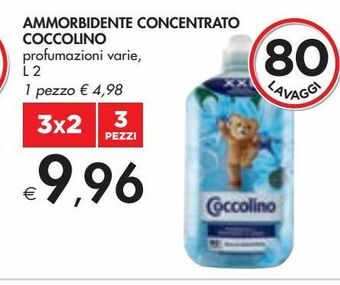 Bennet Ammorbidente concentrato coccolino profumazioni varie l 2 offerta